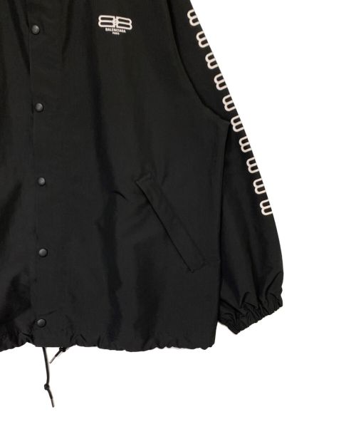 BALENCIAGA（バレンシアガ）BALENCIAGA (バレンシアガ) BBロゴコーチジャケット ブラック サイズ:34の古着・服飾アイテム