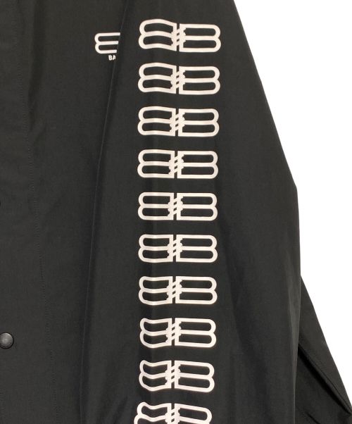 BALENCIAGA（バレンシアガ）BALENCIAGA (バレンシアガ) BBロゴコーチジャケット ブラック サイズ:34の古着・服飾アイテム
