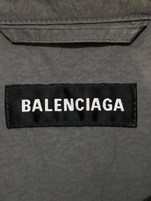BALENCIAGA（バレンシアガ）BALENCIAGA (バレンシアガ) ナイロンジャケット グレー×ブラック サイズ:46の古着・服飾アイテム