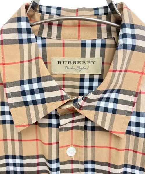 BURBERRY LONDON（バーバリーロンドン）BURBERRY LONDON (バーバリーロンドン) ノヴァチェックシャツ ブラウン サイズ:Sの古着・服飾アイテム