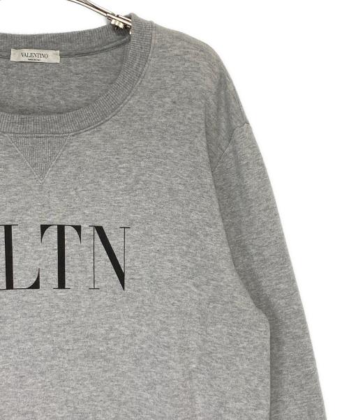 VALENTINO（ヴァレンティノ）VALENTINO (ヴァレンティノ) VLTNロゴスウェット グレー サイズ:Lの古着・服飾アイテム