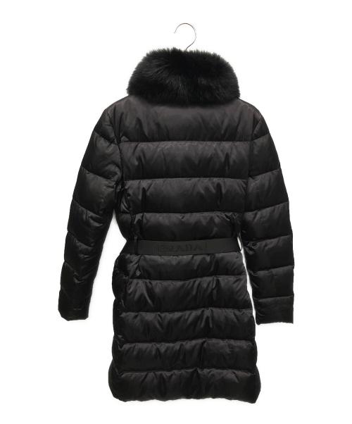 PRADA（プラダ）PRADA (プラダ) ダウンコート ブラック サイズ:38の古着・服飾アイテム
