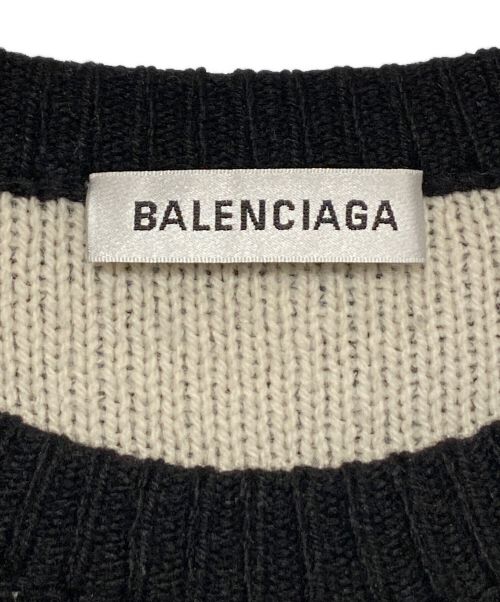 BALENCIAGA（バレンシアガ）BALENCIAGA (バレンシアガ) オールオーバーロゴニット ブラック サイズ:XSの古着・服飾アイテム