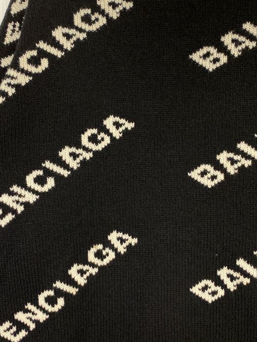 BALENCIAGA（バレンシアガ）BALENCIAGA (バレンシアガ) オールオーバーロゴニット ブラック サイズ:XSの古着・服飾アイテム