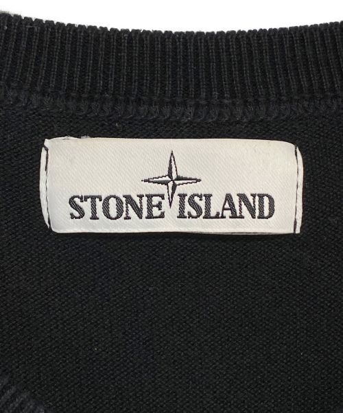 STONE ISLAND（ストーンアイランド）STONE ISLAND (ストーンアイランド) ニット ブラック サイズ:Lの古着・服飾アイテム