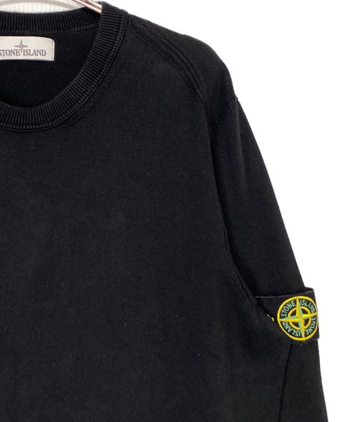 STONE ISLAND（ストーンアイランド）STONE ISLAND (ストーンアイランド) ニット ブラック サイズ:Lの古着・服飾アイテム
