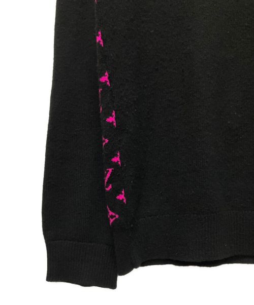 LOUIS VUITTON（ルイ ヴィトン）LOUIS VUITTON (ルイ ヴィトン) ハーフアンドハーフモノグラムニット ブラック サイズ:Lの古着・服飾アイテム