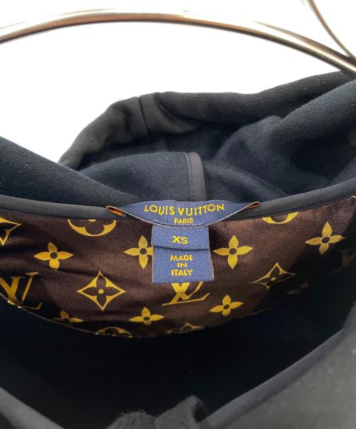 LOUIS VUITTON（ルイ ヴィトン）LOUIS VUITTON (ルイ ヴィトン) LV Logo Hoodie/ロゴプリントパーカー ブラック サイズ:XSの古着・服飾アイテム