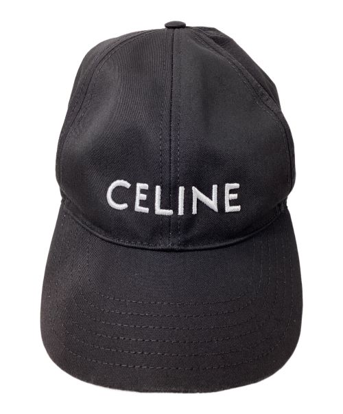 CELINE（セリーヌ）CELINE (セリーヌ) Logo Baseball Cap（ロゴベースボールキャップ） ブラック サイズ:Lの古着・服飾アイテム