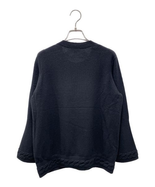 CHANEL（シャネル）CHANEL (シャネル) 肩ココマークボタンフレアスリーブニット ブラック サイズ:38の古着・服飾アイテム