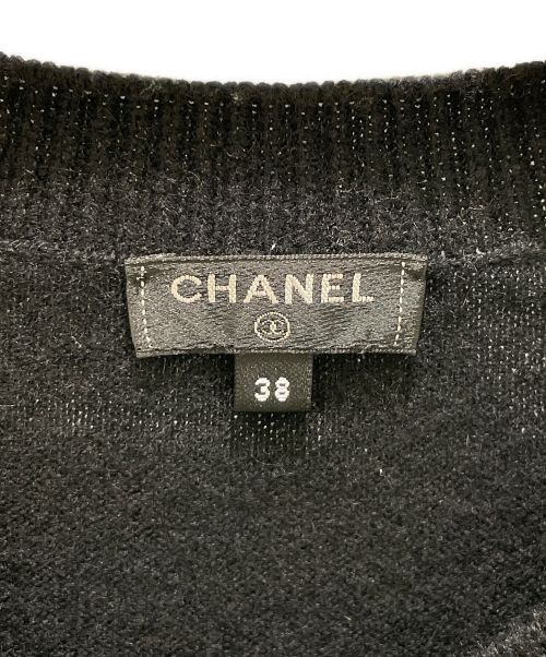 CHANEL（シャネル）CHANEL (シャネル) 肩ココマークボタンフレアスリーブニット ブラック サイズ:38の古着・服飾アイテム