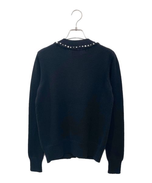 CHANEL（シャネル）CHANEL (シャネル) ココボタン パール装飾 カシミヤ カーディガン ブラック サイズ:40の古着・服飾アイテム