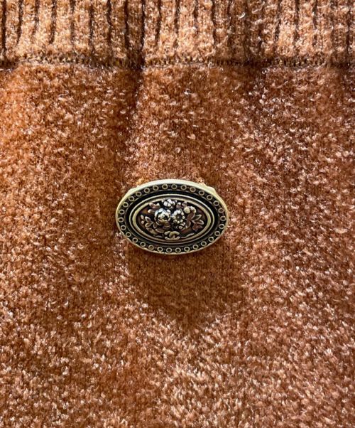 CHANEL（シャネル）CHANEL (シャネル) ボリュームスリーブ ベロア ロング ワンピース ブラウン サイズ:40の古着・服飾アイテム