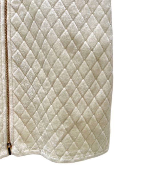 CHANEL（シャネル）CHANEL (シャネル) ココボタン ダイヤキルティング Aラインスカート ベージュ サイズ:38の古着・服飾アイテム