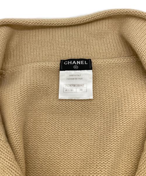CHANEL（シャネル）CHANEL (シャネル) ココマークベルトカシミヤニット ベージュ サイズ:38の古着・服飾アイテム