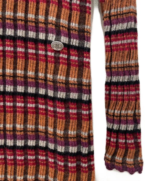 CHANEL（シャネル）CHANEL (シャネル) ロングニットワンピース レッド サイズ:38の古着・服飾アイテム