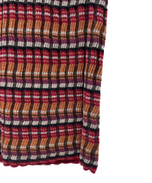 CHANEL（シャネル）CHANEL (シャネル) ロングニットワンピース レッド サイズ:38の古着・服飾アイテム