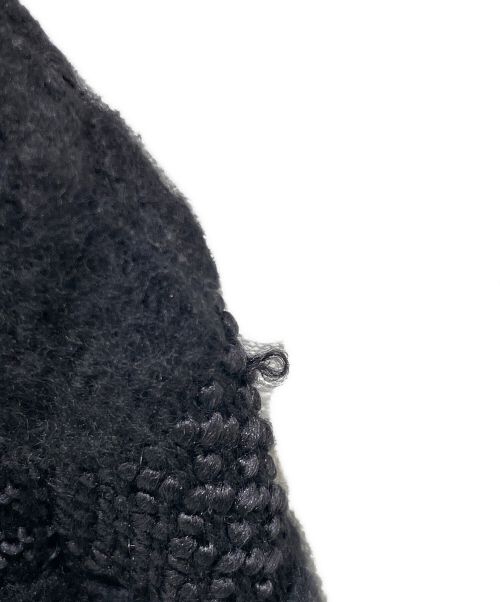 CHANEL（シャネル）CHANEL (シャネル) ノーカラーニットジャケット ブラック サイズ:36の古着・服飾アイテム