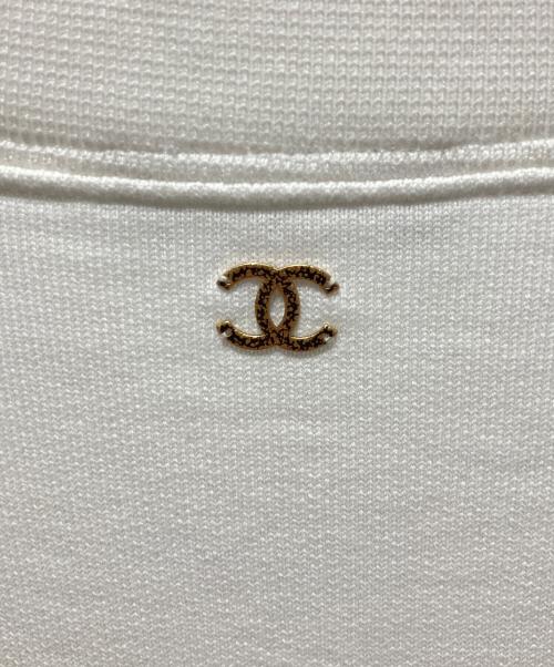 CHANEL（シャネル）CHANEL (シャネル) P57/ココマークスウェットTシャツ/半袖スウェット ホワイト サイズ:Mの古着・服飾アイテム