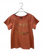 CHANELシャネル）の古着「ココマークロゴ半袖スウェット」｜オレンジ