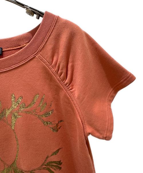 CHANEL（シャネル）CHANEL (シャネル) ココマークロゴ半袖スウェット オレンジ サイズ:Sの古着・服飾アイテム