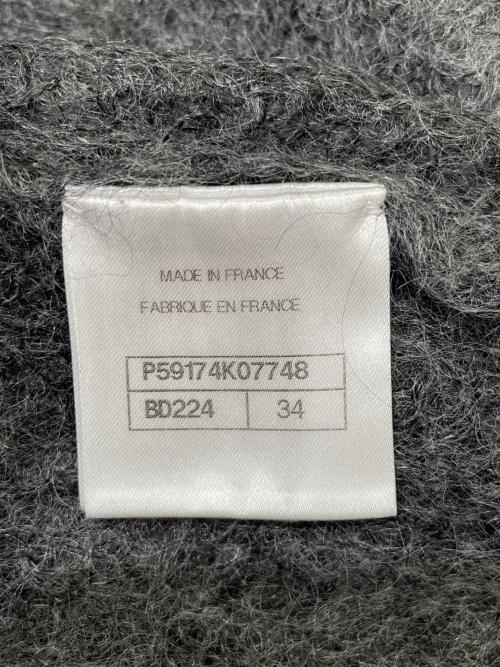 CHANEL（シャネル）CHANEL (シャネル) モヘア混ニット グレー サイズ:34の古着・服飾アイテム