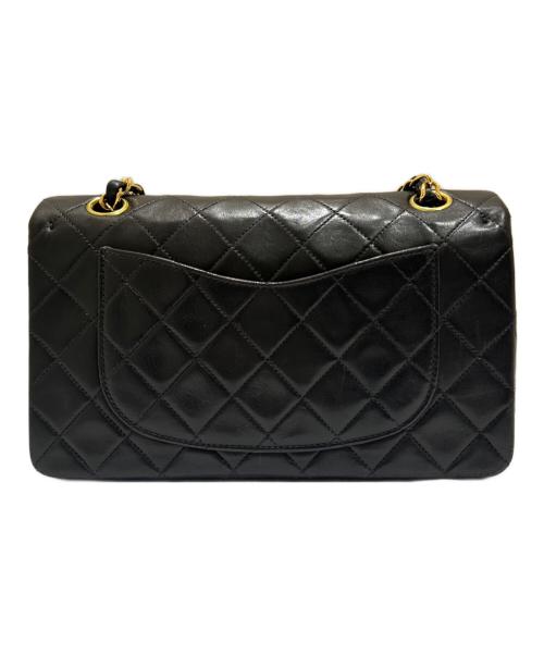 CHANEL（シャネル）CHANEL (シャネル) マトラッセ23/Wフラップチェーンショルダーバッグ ブラック×ゴールド金具 サイズ:23の古着・服飾アイテム