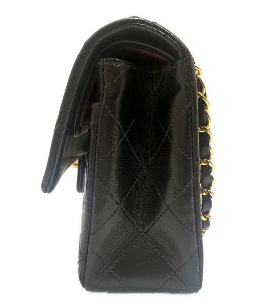 CHANEL（シャネル）CHANEL (シャネル) マトラッセ23/Wフラップチェーンショルダーバッグ ブラック×ゴールド金具 サイズ:23の古着・服飾アイテム