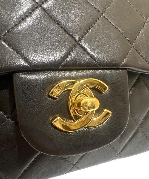 CHANEL（シャネル）CHANEL (シャネル) マトラッセ23/Wフラップチェーンショルダーバッグ ブラック×ゴールド金具 サイズ:23の古着・服飾アイテム