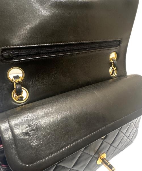 CHANEL（シャネル）CHANEL (シャネル) マトラッセ23/Wフラップチェーンショルダーバッグ ブラック×ゴールド金具 サイズ:23の古着・服飾アイテム