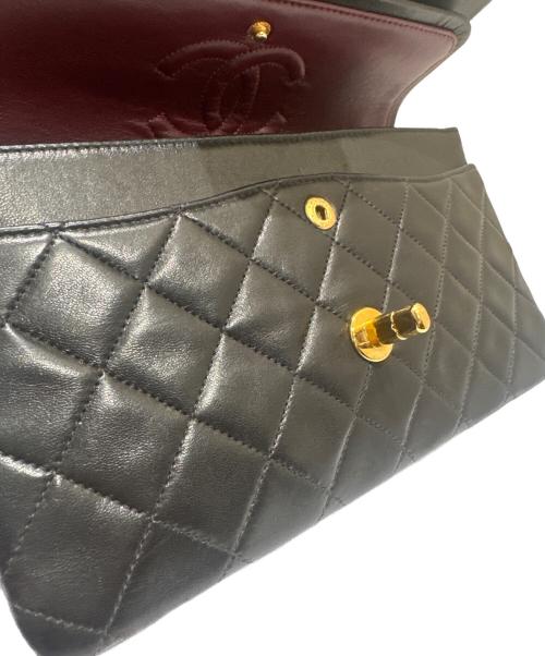 CHANEL（シャネル）CHANEL (シャネル) マトラッセ23/Wフラップチェーンショルダーバッグ ブラック×ゴールド金具 サイズ:23の古着・服飾アイテム
