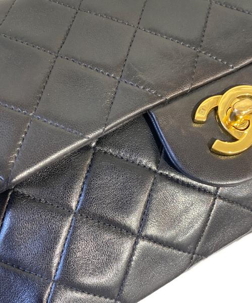 CHANEL（シャネル）CHANEL (シャネル) マトラッセ23 Wフラップマトラッセチェーンショルダーバッグ ブラック サイズ:23の古着・服飾アイテム
