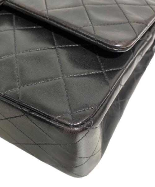 CHANEL（シャネル）CHANEL (シャネル) マトラッセ25 Wフラップチェーンショルダーバッグ ブラック サイズ:25の古着・服飾アイテム