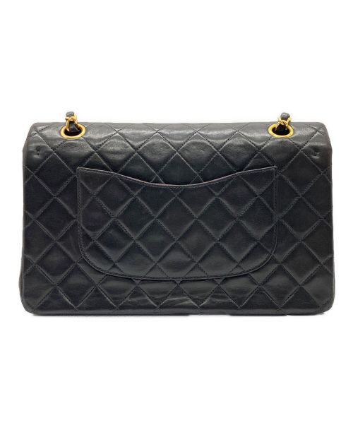 CHANEL（シャネル）CHANEL (シャネル) マトラッセ25 /Wフラップチェーンショルダーバッグ ブラック サイズ:25の古着・服飾アイテム