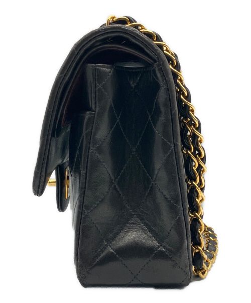 CHANEL（シャネル）CHANEL (シャネル) マトラッセ25 /Wフラップチェーンショルダーバッグ ブラック サイズ:25の古着・服飾アイテム