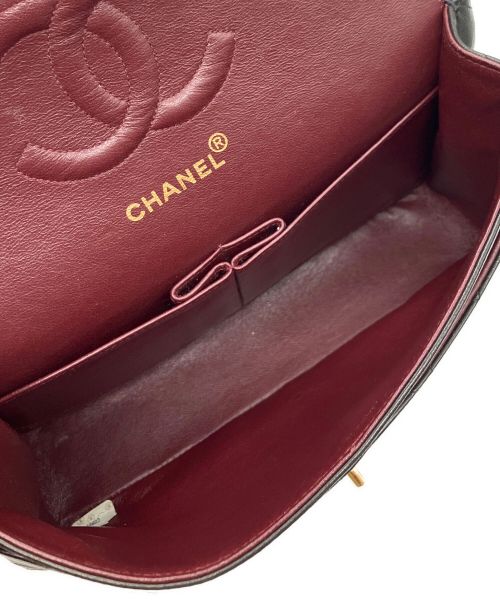 CHANEL（シャネル）CHANEL (シャネル) マトラッセ25 /Wフラップチェーンショルダーバッグ ブラック サイズ:25の古着・服飾アイテム