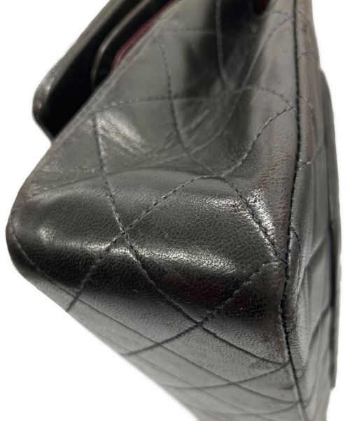 CHANEL（シャネル）CHANEL (シャネル) マトラッセ25 /Wフラップチェーンショルダーバッグ ブラック サイズ:25の古着・服飾アイテム