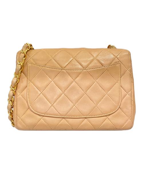CHANEL（シャネル）CHANEL (シャネル) ミニ マトラッセ ベージュ×ゴールド サイズ:miniの古着・服飾アイテム