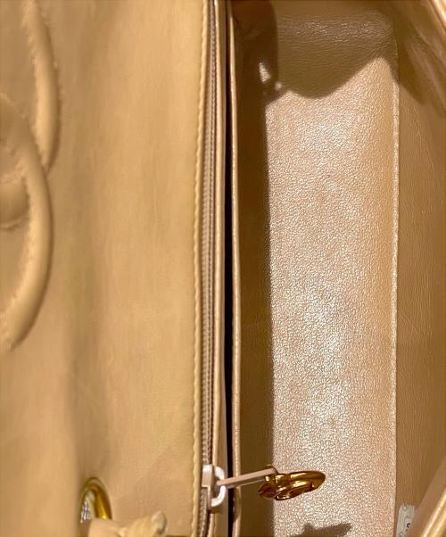 CHANEL（シャネル）CHANEL (シャネル) ミニ マトラッセ ベージュ×ゴールド サイズ:miniの古着・服飾アイテム