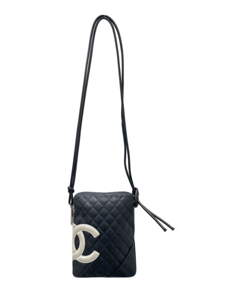CHANEL（シャネル）CHANEL (シャネル) ココマーク ミディアムポシェット ブラック×ホワイト サイズ:-の古着・服飾アイテム