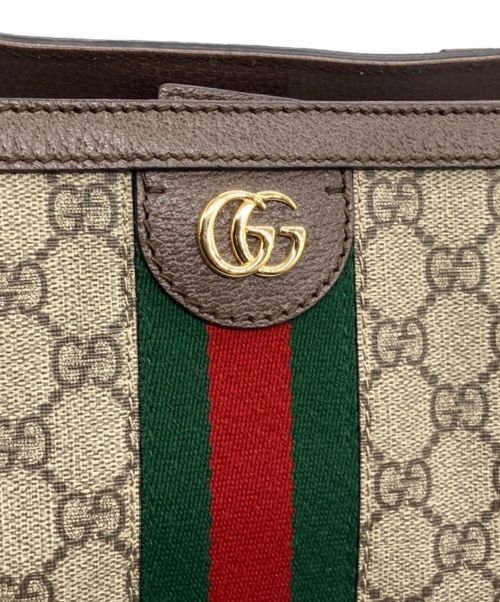 GUCCI（グッチ）GUCCI (グッチ) ミディアムトートバッグ ベージュの古着・服飾アイテム