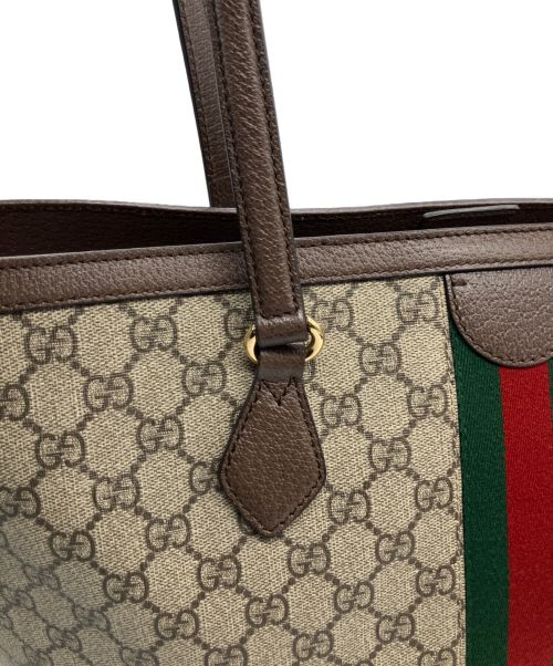 GUCCI（グッチ）GUCCI (グッチ) ミディアムトートバッグ ベージュの古着・服飾アイテム