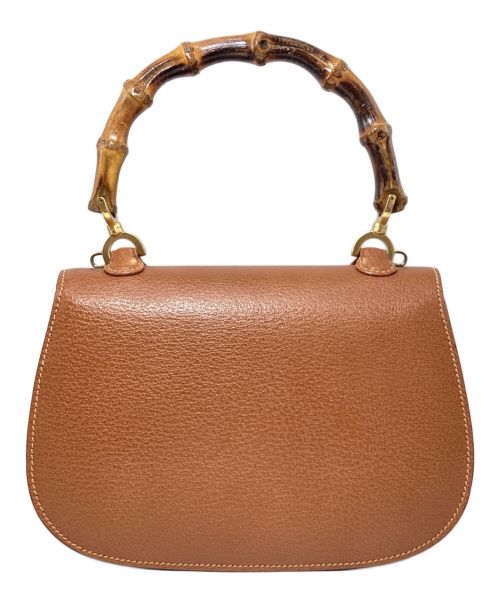 GUCCI（グッチ）GUCCI (グッチ) Gucci Bamboo Small Top Handle Bag（グッチバンブー スモール/トップハンドルバッグ） ブラウン サイズ:-の古着・服飾アイテム