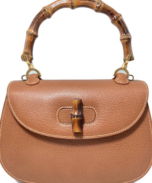 GUCCI（グッチ）GUCCI (グッチ) Gucci Bamboo Small Top Handle Bag（グッチバンブー スモール/トップハンドルバッグ） ブラウン サイズ:-の古着・服飾アイテム