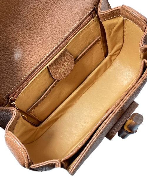 GUCCI（グッチ）GUCCI (グッチ) Gucci Bamboo Small Top Handle Bag（グッチバンブー スモール/トップハンドルバッグ） ブラウン サイズ:-の古着・服飾アイテム
