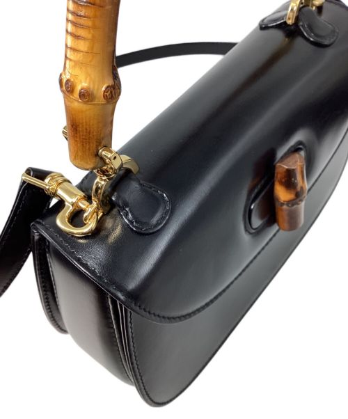 GUCCI（グッチ）GUCCI (グッチ) Gucci Bamboo Small Top Handle Bag（グッチバンブー スモール/トップハンドルバッグ） ブラック サイズ:-の古着・服飾アイテム