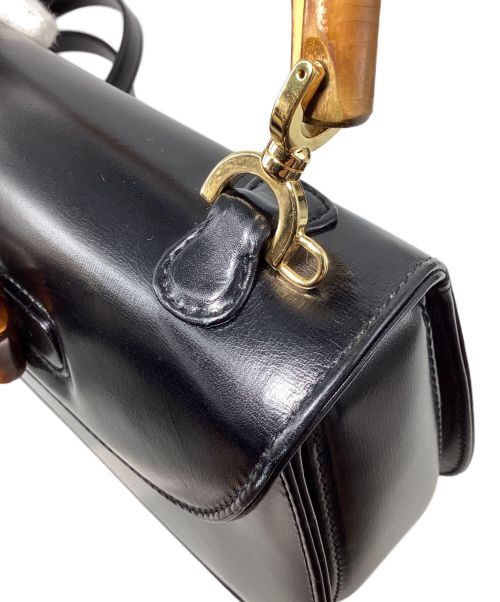 GUCCI（グッチ）GUCCI (グッチ) Gucci Bamboo Small Top Handle Bag（グッチバンブー スモール/トップハンドルバッグ） ブラック サイズ:-の古着・服飾アイテム