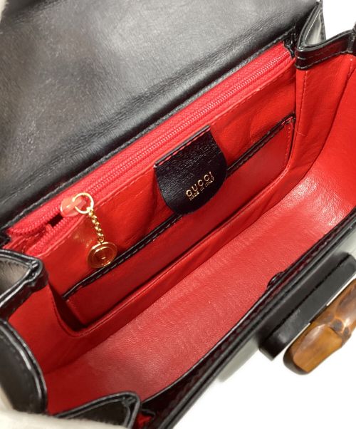 GUCCI（グッチ）GUCCI (グッチ) Gucci Bamboo Small Top Handle Bag（グッチバンブー スモール/トップハンドルバッグ） ブラック サイズ:-の古着・服飾アイテム