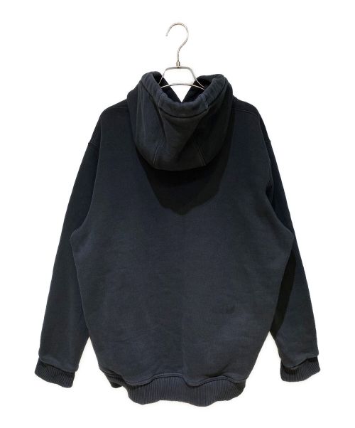 BURBERRY（バーバリー）BURBERRY (バーバリー) Embroidered logo hoodie（刺繍ロゴパーカー） ブラック サイズ:XLの古着・服飾アイテム