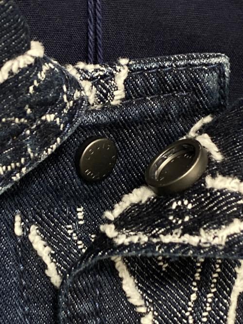 LOUIS VUITTON（ルイ ヴィトン）LOUIS VUITTON (ルイ ヴィトン) モノグラムショートスリーブシャンブレーシャツ インディゴ サイズ:Mの古着・服飾アイテム